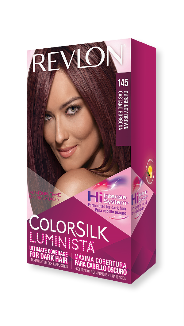 revlon hair colorsilk luminista hair color 145 burgundy brown 