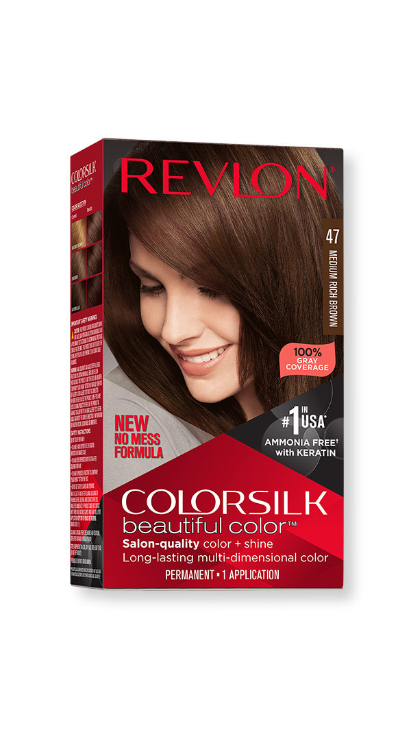 Colorsilk Beautiful Color Permanent Hair Color Medium Rich Brown 