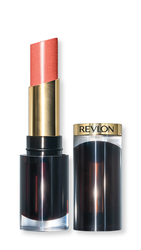 Revlon Super Lustrous Glass Shine Lipstick Dewy Peach Hero 9x16